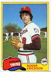 1981 Topps Baseball Cards      434     Roger Erickson